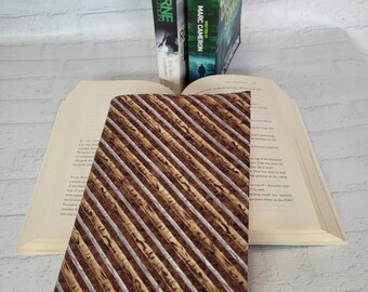 BOOK COVER LARGE: Handmade Cotton Adjustable Book Sleeve, Dust Protector, Travel  Cover, Lovers of  Reading