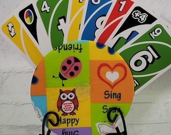 Handmade Cotton Playing Card Holder: Travel Game Organizer, Uno Cards