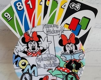 Handmade Cotton Playing Card Holder: Travel Game Organizer, Uno Cards