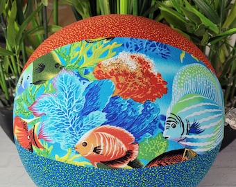 BALLOON BALL Cover: Cotton, Sensory Play, Special Needs, Aged Care, Beach Games, Travel-Pool Ball, Fish
