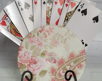 Handmade Cotton Playing Card Holder: Travel Game Organizer, Uno Cards