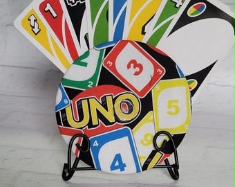 Handmade Cotton Playing Card Holder: Butterfly Print Travel Game Organizer, UNO
