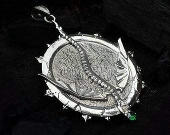 Fantasy LARP Zhentarim Faction Pendant, board tabletop games fan jewelry