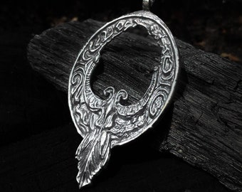 Crow Hunter of Hunters Badge Pendant: Eileen the Crow Inspired