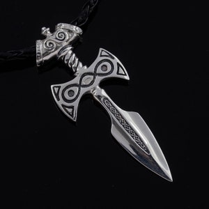 Stering Silver Amulet of Talos Video Game Necklace Fantasy Cosplay Handmade Jewelry image 2