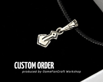 Map Marker LARP Pendant Fantasy jewelry Handmade Necklace Sterling Silver