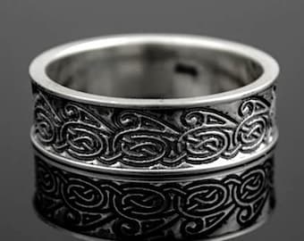 Scandinavian viking ring, Thor Ring, Vikings Warriors jewelry, Celtic knot, Symbol Ring, Handmade, Sterling Silver