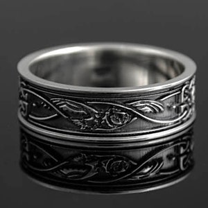 Scandinavian viking ring, Thor Ring, Vikings Warriors jewelry, Celtic knot, Symbol Ring, Handmade, Sterling Silver