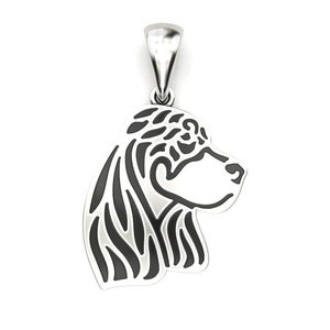 Silver dog necklace - animal jewelry - pet remembrance gift - minimalist pendant for her - dog lover necklace gift