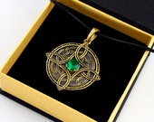 Amulet of Mara, LARP, Cosplay jewelry, Sterling Silver necklace, Geek jewelry, Fantasy pendant, Mara amulet, gift for geek