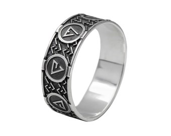 Aard, Igni, Axii, Yrden, Quen, Magic signs ring, silver fantasy jewelry, gift for him, video game jewellery