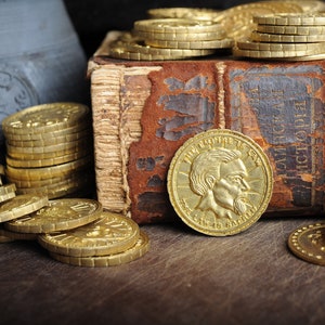 Septim Coin pack Tamriel LARP Fantasy RPG Brass