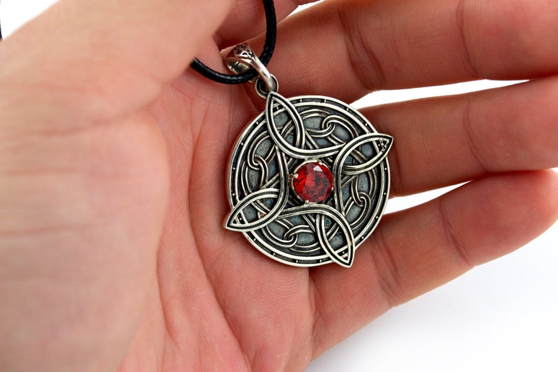 Sterling Silver Cosplay Amulet of Mara LARP and Fantasy jewelry for geek image 5