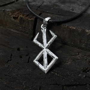 Sterling Silver Brand of Sacrifice hanger, videogame ketting, cosplay fantasy LARP sieraden cadeau voor hem afbeelding 2