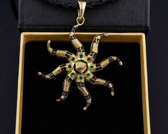 Brass Azura star video game necklace, Daedric Artefact pendant, LARP Fantasy Necklace, Gift for gamer