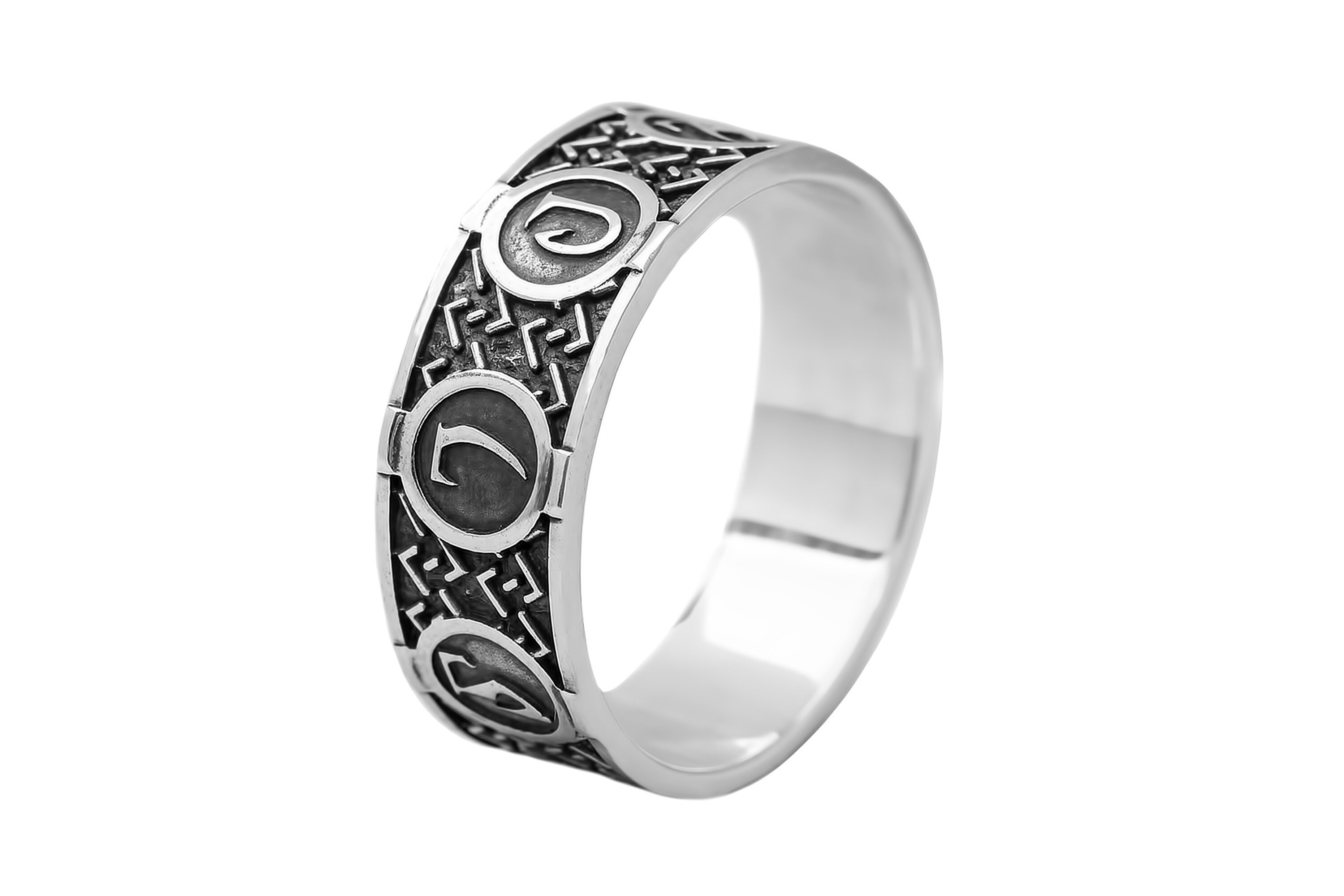 Daedric runes ring LARP jewelry Fantasy daedra ring | Etsy