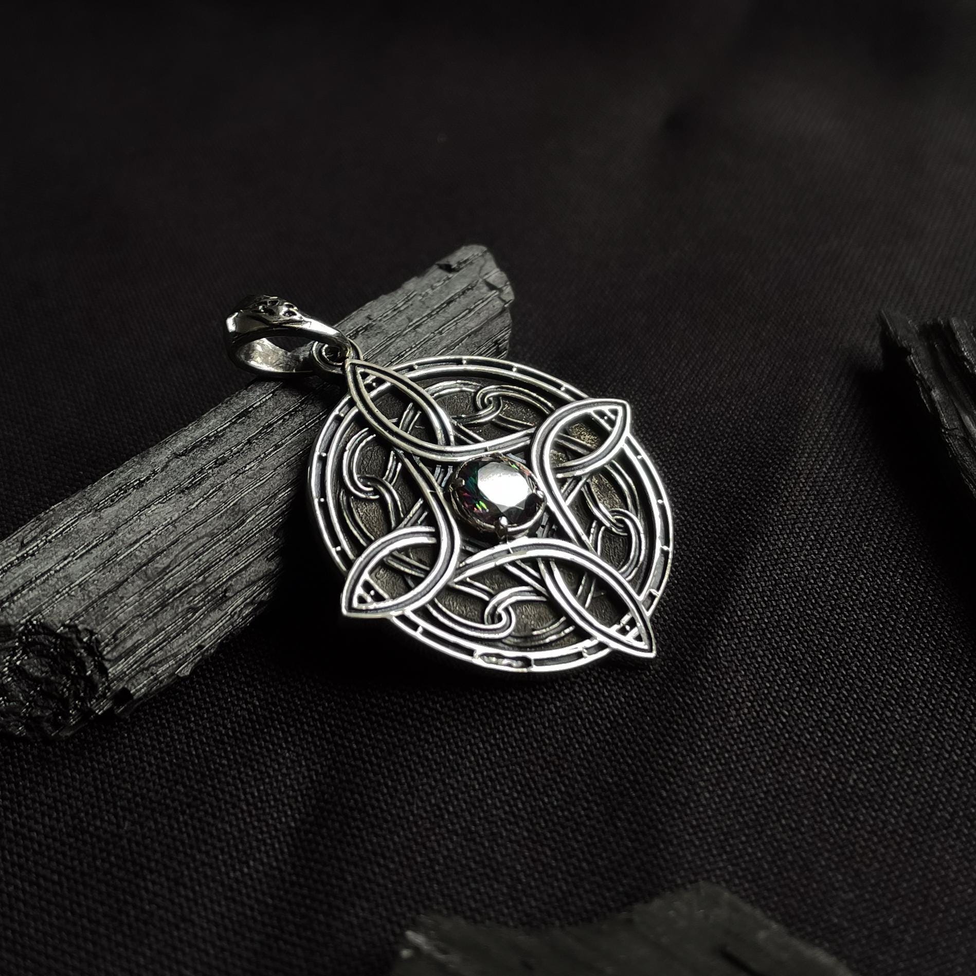 Sterling Silver Amulet of Mara Necklace, Goddess of Love