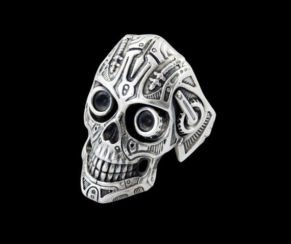 Smiling skull ring sale