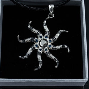 Sterling Silver Azura Star pendant Daedric Artifact video game necklace gift for her image 1