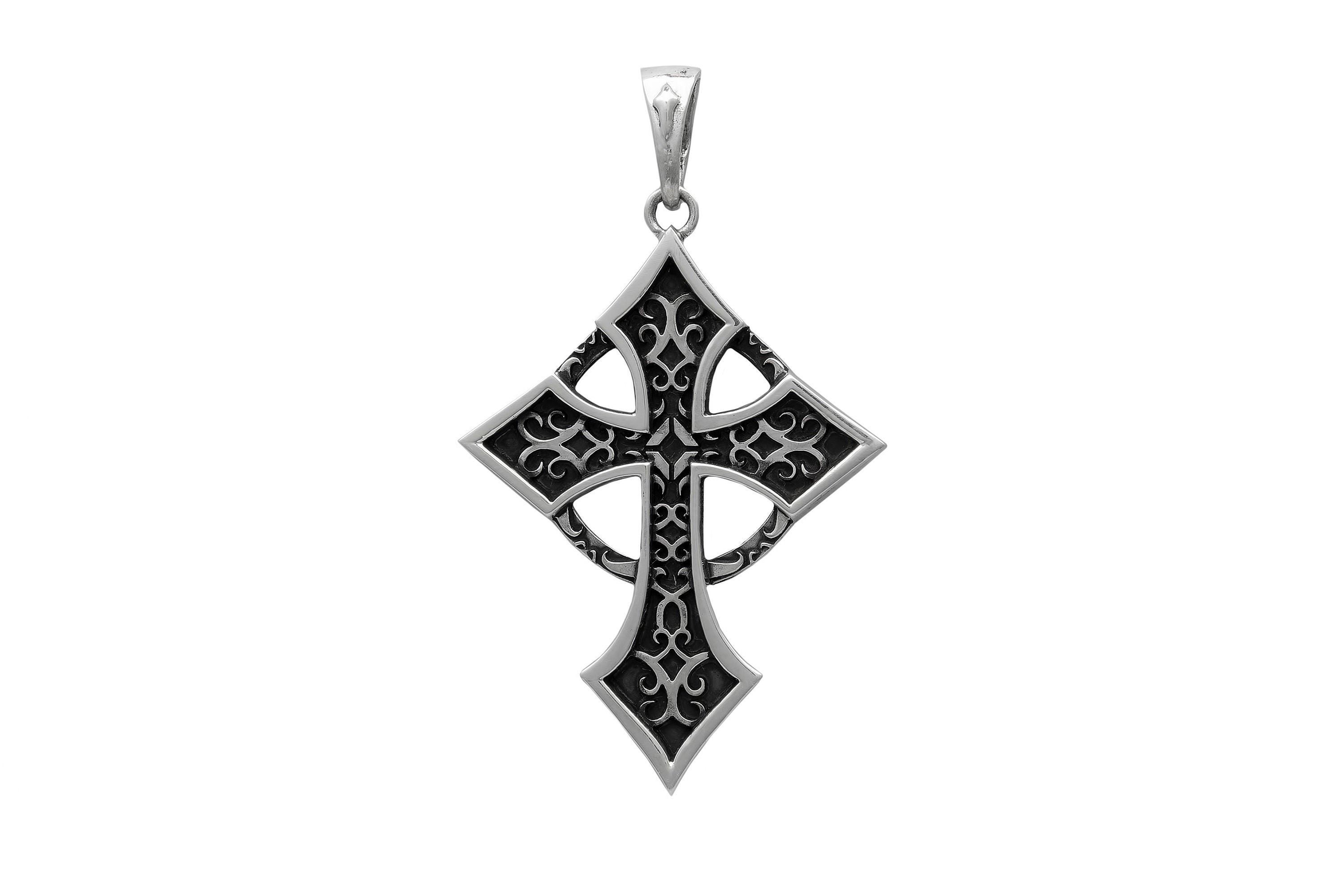 Sterling Silber Keltischer Kreuz Anhänger keltischer Schmuck | Etsy