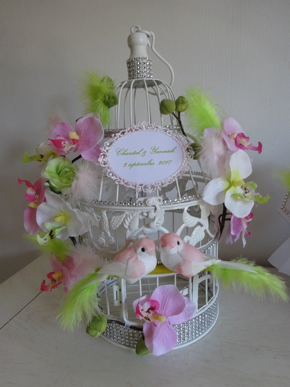 Wedding Bird Cage Theme Urn