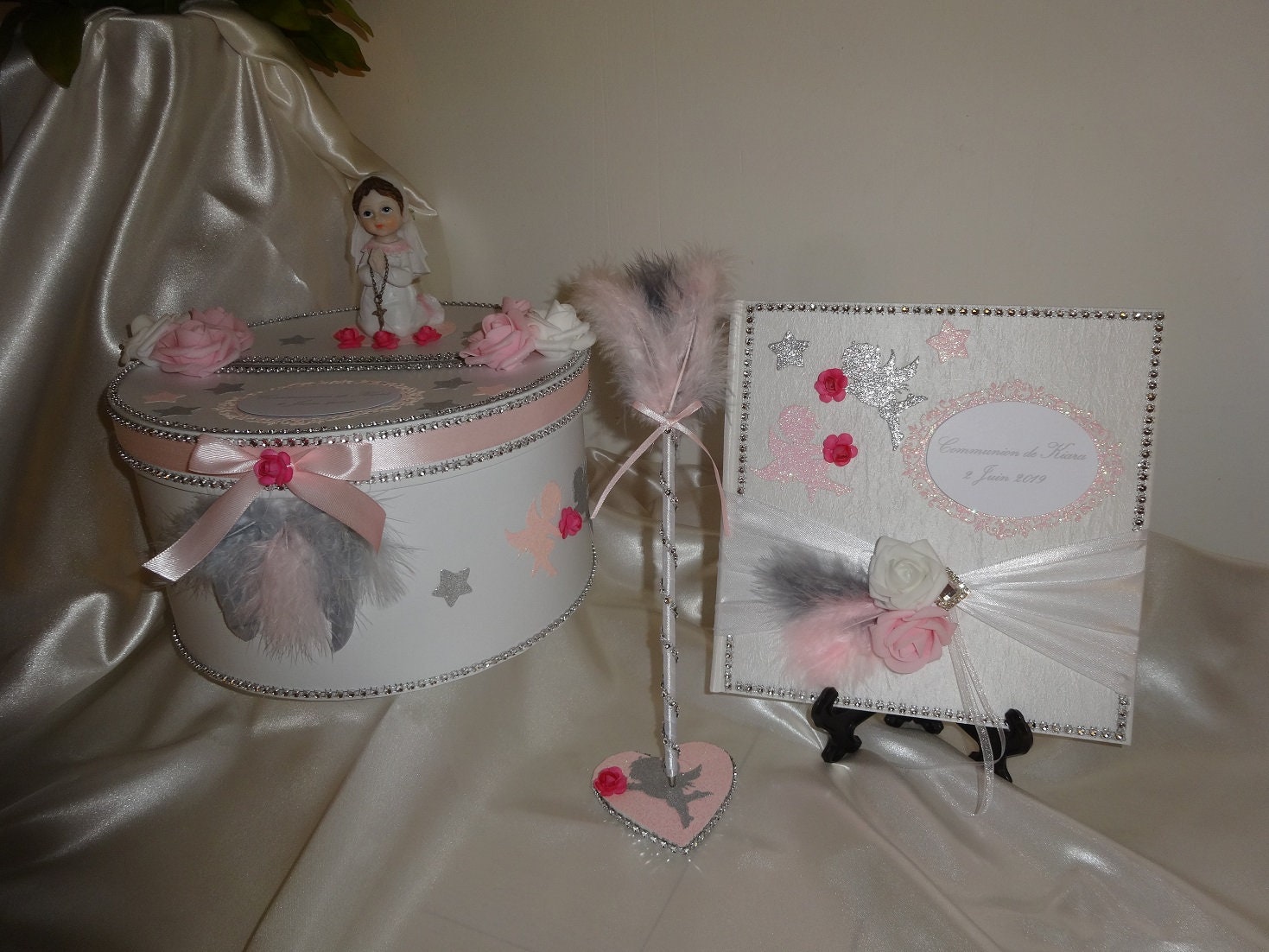 Urne de Communion sur Le Thème Des Anges