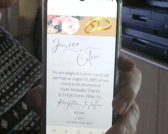 Editable Wedding Invitation