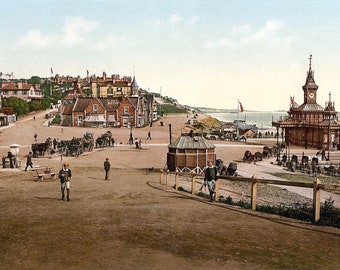 Vintage Bournemouth Pier Print: Edwardian Seaside Wall Art