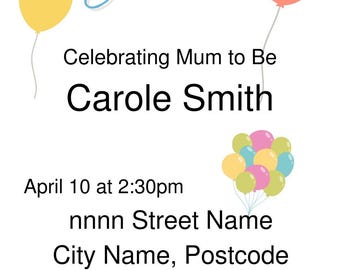 Baby Shower Invitation and Games List