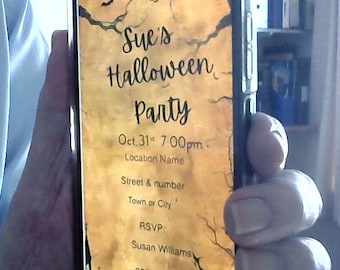 Editable Halloween Party Invitation 02