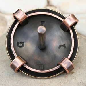 Brass Sevivon, Hannukah Spinning Toy, Brass and Copper Dreidel, Jewish  Chanukah Gift,  Handcrafted dreidel, Made in Israel,
