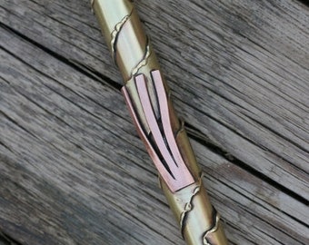 FREE SHIPPING Brass and Copper Mezuzah, Mezuzah Case,  Handmade Mezuza,New House Gifts, Made in Israel