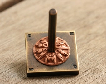 Square Dreidel, Brass Dreidel, FREE SHIPPING Brass Spinning Toy, Dreidel, Handmade Unique Gift,  Handcrafted dreidel, Made in Israel