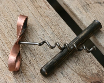 Infinity Wine Bottle Opener, Handcrafted Copper and