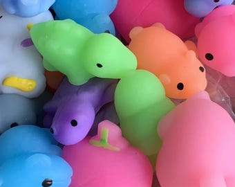 Mochi Squishy-speelgoed: willekeurige keuze, fidget-feestartikelen voor stressverlichting