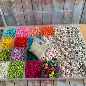 Friendship Making 24 Grid  Seed Bead Rainbow Bracelet  Festival Kit
