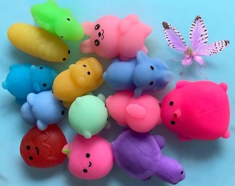 5 of 10 Squishy Toys, Fidget Stress Relief Toys Feestzakjesvullers