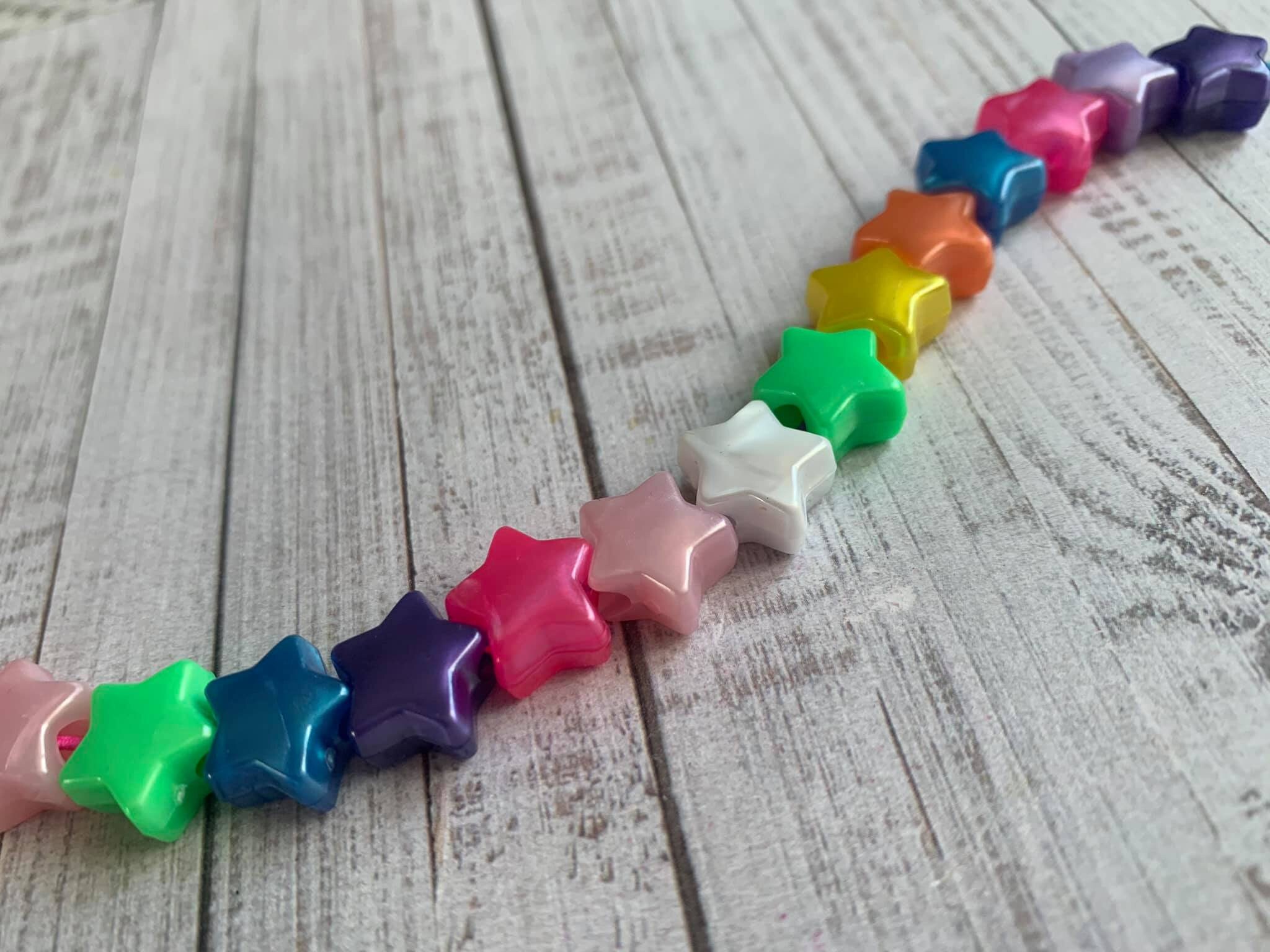 50 Mixed Pearl Star Pony Beads Hair Beads Kids craft beads Etsy