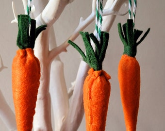 Easter carrot decoration, handmade, rustic carrot. Easter twiggy tree hanging ornament, handmade Easter ornament.