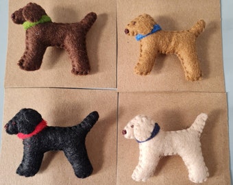 Labrador felt badge