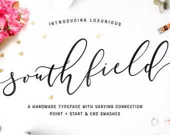 Modern handwriting font Modern font Calligraphy font Wedding font Font instant download Font Digital font Instant Southfield