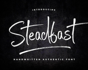Authentic Handmade Font | Handwritten Typeface | Handwriting Font Download Steadfast | Hand Lettered Fonts