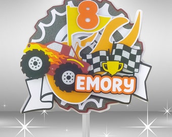 Monster Truck Cake Topper, 3D Birthday Instant DIGITAL Download SVG File for Cricut and Other Die Cutting Machines!