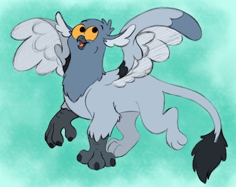 A4 Pigeon Griffin Print