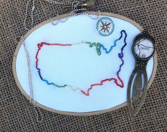 CUSTOM Order Country Embroidery: Choose your Favorite Country