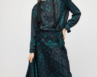 Green Maori Blouse