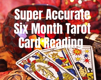6 Month Tarot Card Reading - Booklet / PDF with Each Reading