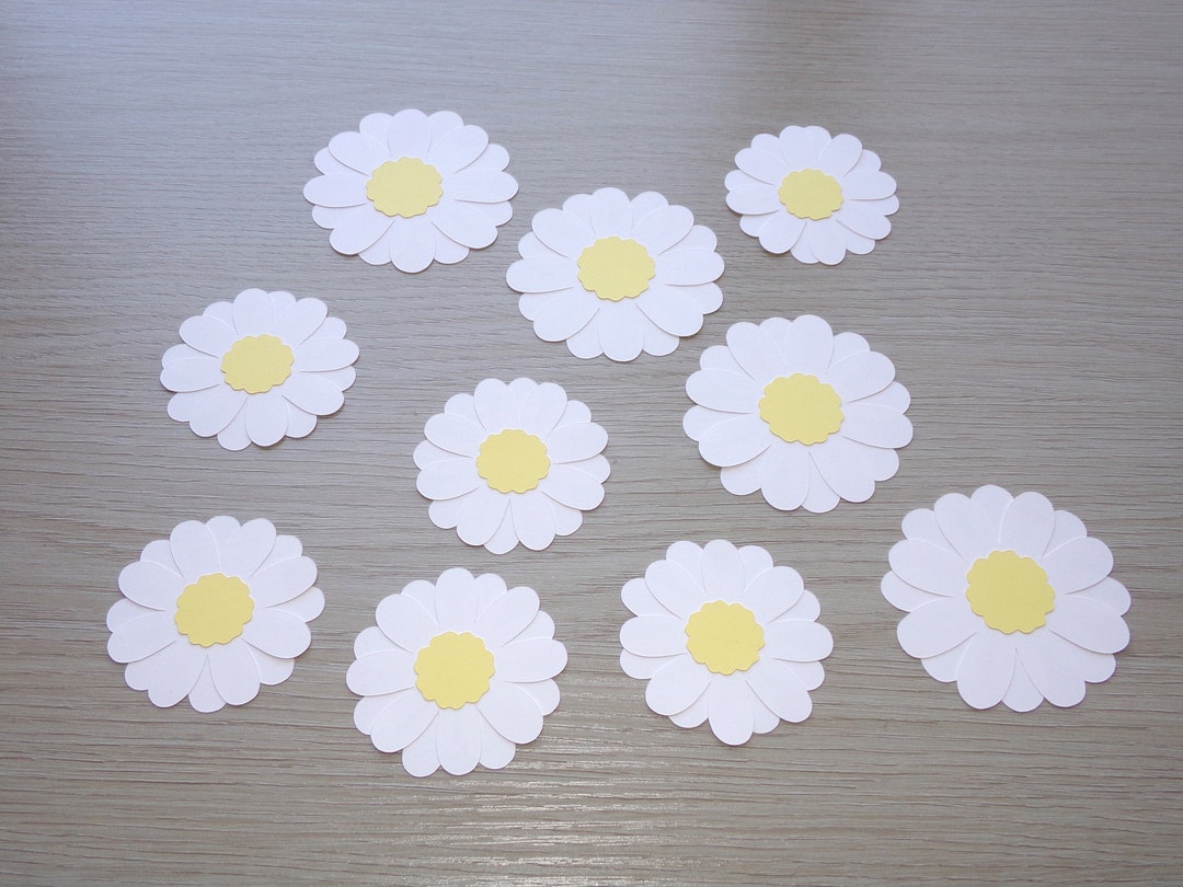 Daisy Confetti White Daisy Flowers 32 Daisy Confetti Cut Outs Boho ...
