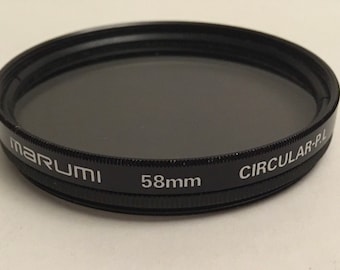 Marumi 58mm Circular-P.L Polarizer Camera Lens Filter - Used