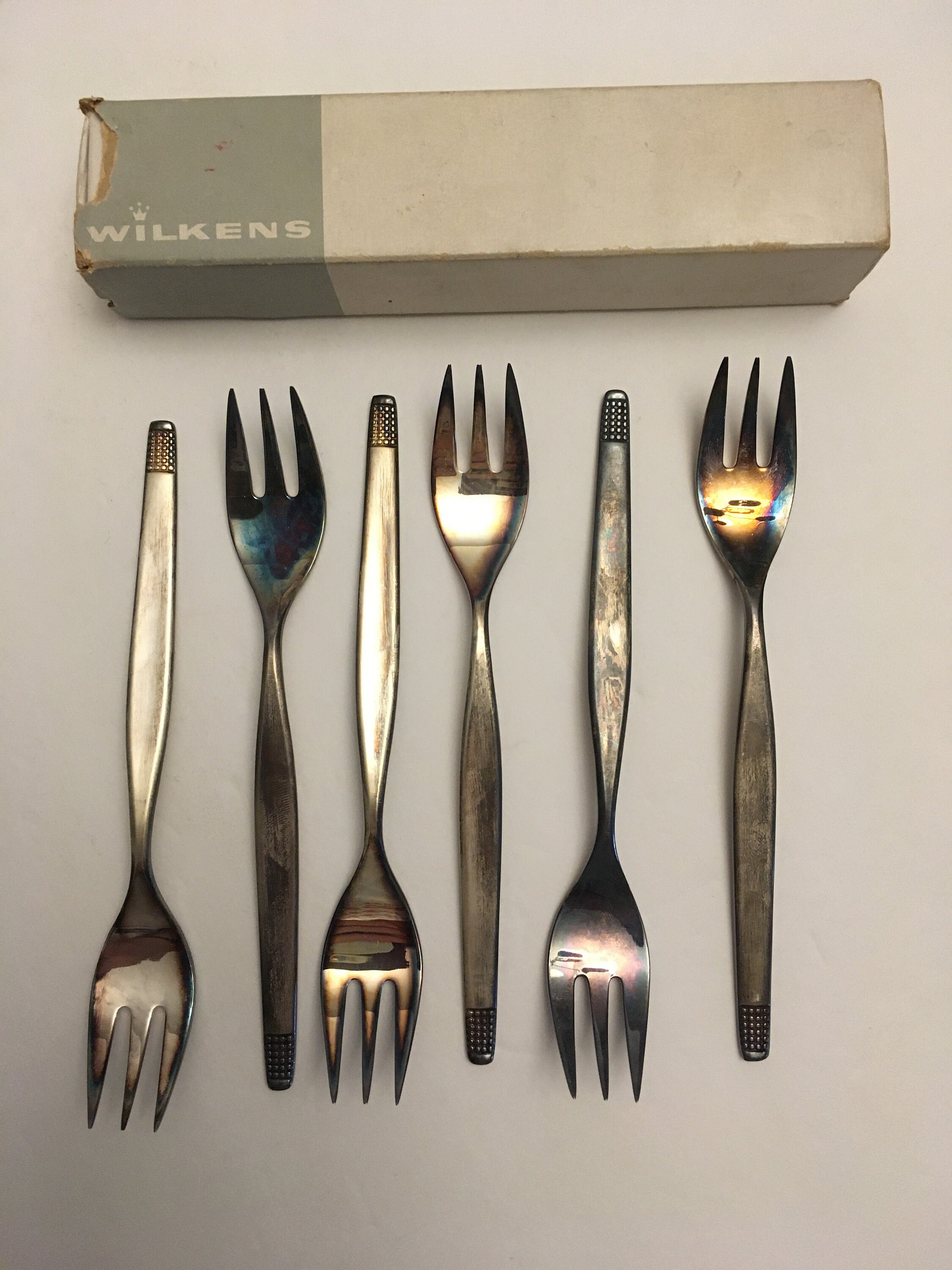 Vintage Wilkens German Cake/salad Forks Silver Plated Etsy UK